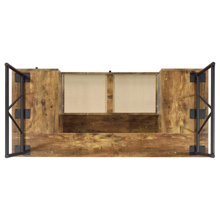 Analiese - 4 - Drawer Writing Desk - Rustic Nutmeg Writing Desk modern furniture Contempo Furniture