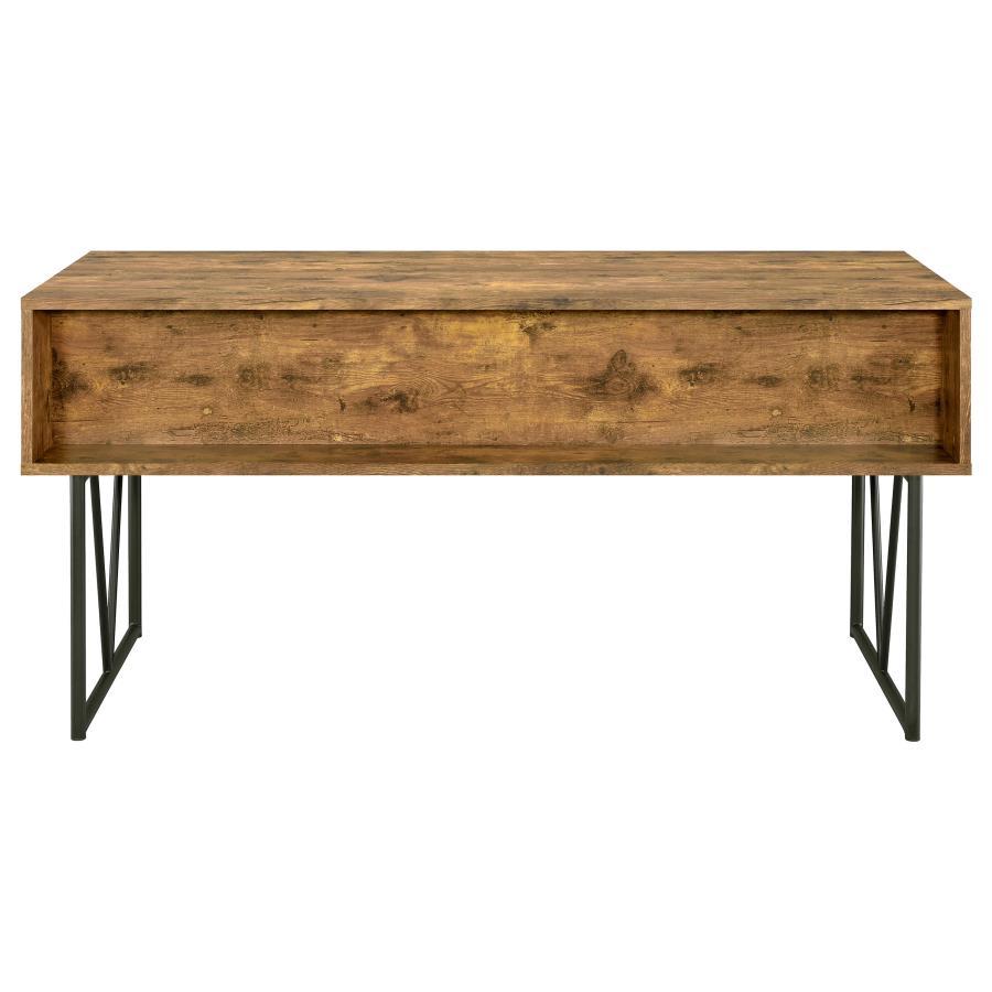 Analiese - 4 - Drawer Writing Desk - Rustic Nutmeg Writing Desk modern furniture Contempo Furniture