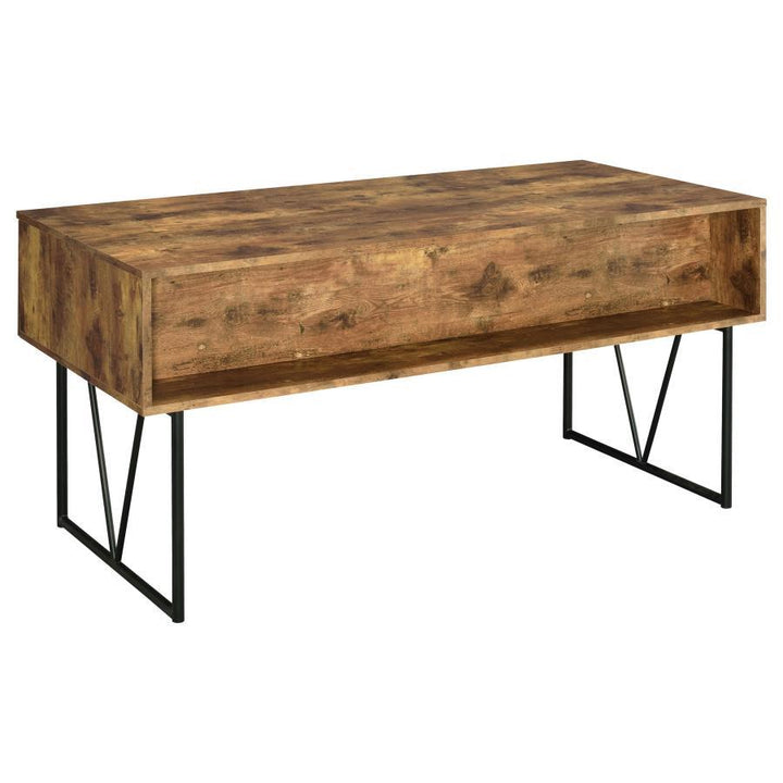 Analiese - 4 - Drawer Writing Desk - Rustic Nutmeg Writing Desk modern furniture Contempo Furniture