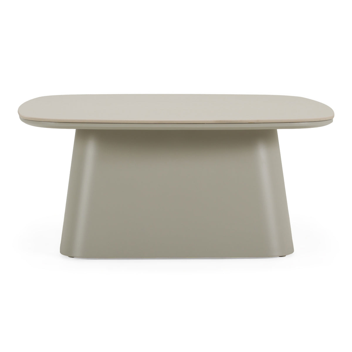 Anchor - Outdoor Grey Stone + Aluminum Coffee Table