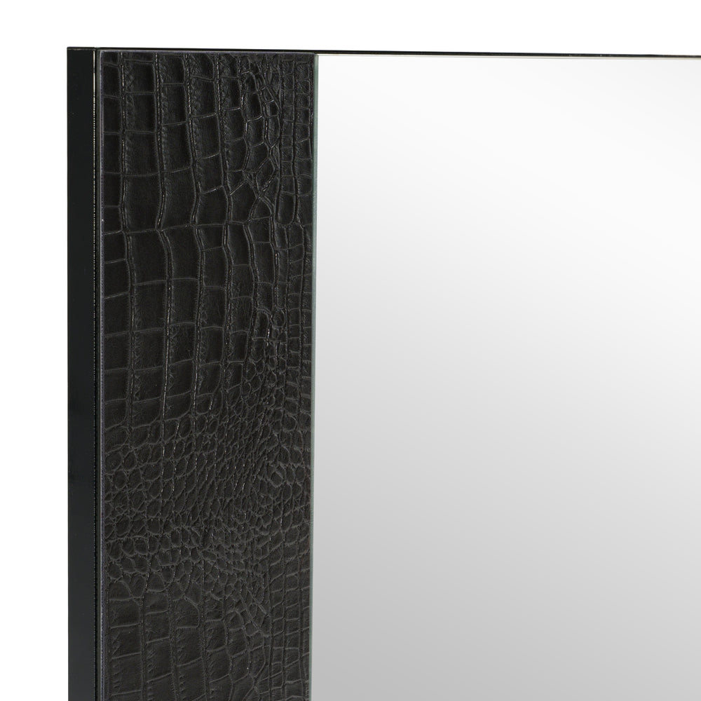 Monza Italian Modern Black Mirror - View 3