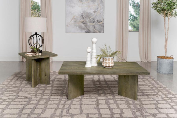 Andando - Rectangular Solid Wood Coffee Table - Mango Brown Coffee Table modern furniture Contempo Furniture