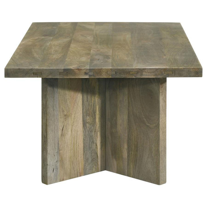 Andando - Rectangular Solid Wood Coffee Table - Mango Brown Coffee Table modern furniture Contempo Furniture