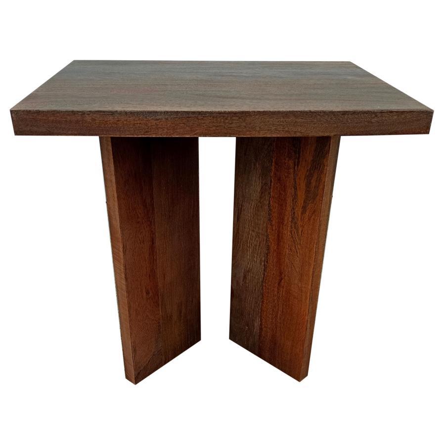 Andando - Square Solid Wood End Table - Mango Brown End Table modern furniture Contempo Furniture