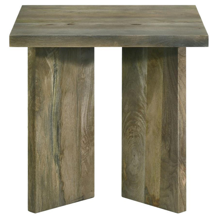 Andando - Square Solid Wood End Table - Mango Brown End Table modern furniture Contempo Furniture