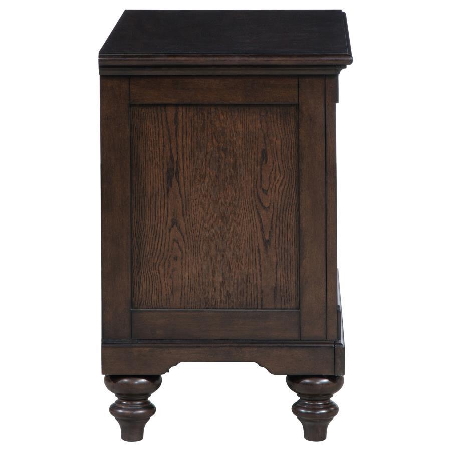 Andover - 1 - Drawer Nightstand Bedside Table - Dark Oak Accent Nightstand modern furniture Contempo Furniture