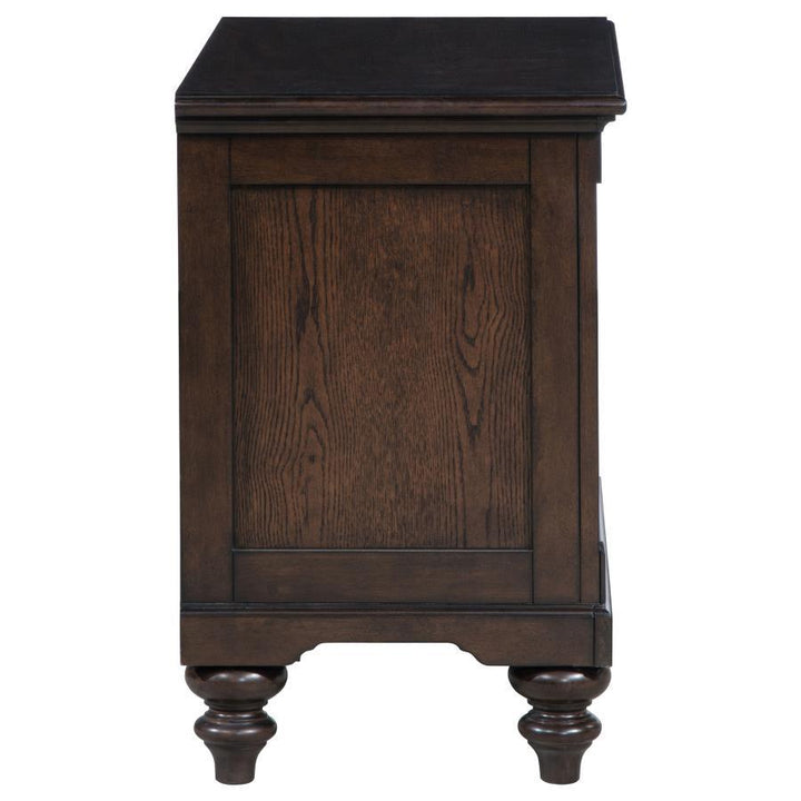 Andover - 1 - Drawer Nightstand Bedside Table - Dark Oak Accent Nightstand modern furniture Contempo Furniture