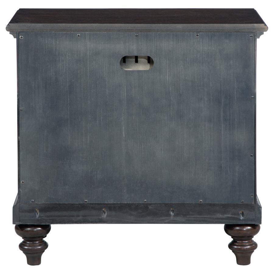 Andover - 1 - Drawer Nightstand Bedside Table - Dark Oak Accent Nightstand modern furniture Contempo Furniture
