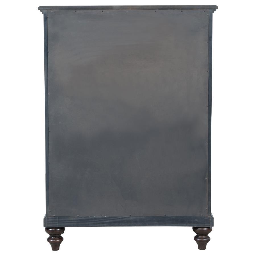 Andover - 5 - Drawer Chest Of Drawers - Dark Oak Accent Chest modern furniture Contempo Furniture