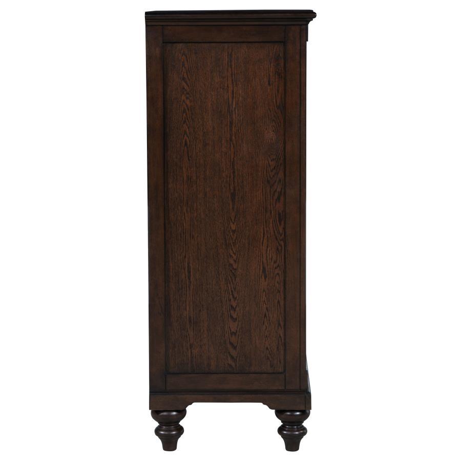 Andover - 5 - Drawer Chest Of Drawers - Dark Oak Accent Chest modern furniture Contempo Furniture