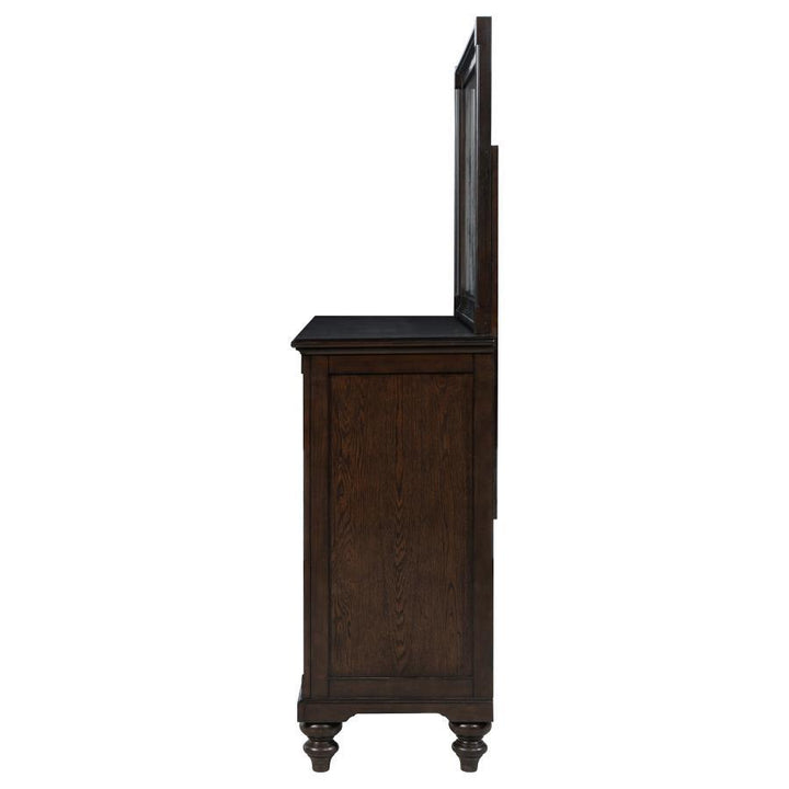 Andover - 8 - Drawer Dresser And Mirror - Dark Oak Dresser &amp; Mirror modern furniture Contempo Furniture