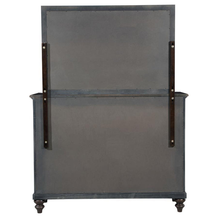 Andover - 8 - Drawer Dresser And Mirror - Dark Oak Dresser &amp; Mirror modern furniture Contempo Furniture
