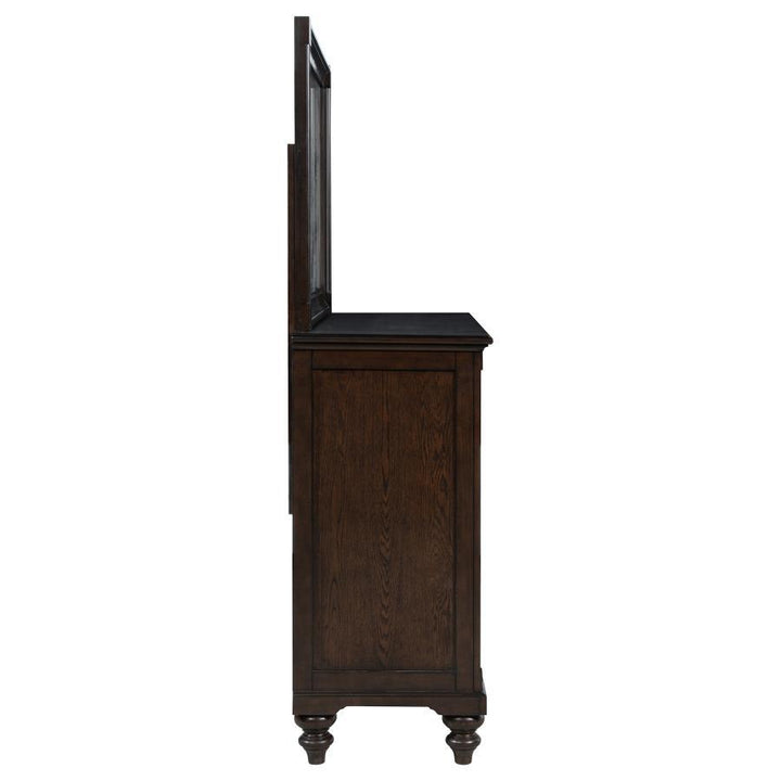 Andover - 8 - Drawer Dresser And Mirror - Dark Oak Dresser &amp; Mirror modern furniture Contempo Furniture
