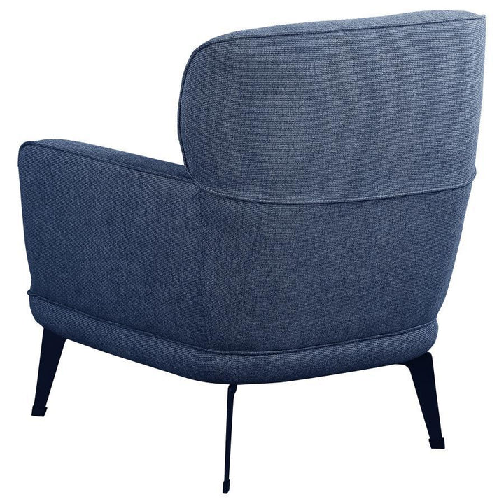 Andrea - Upholstered Crecent Arm Accent Chair - Blue Arm Chair modern furniture Contempo Furniture