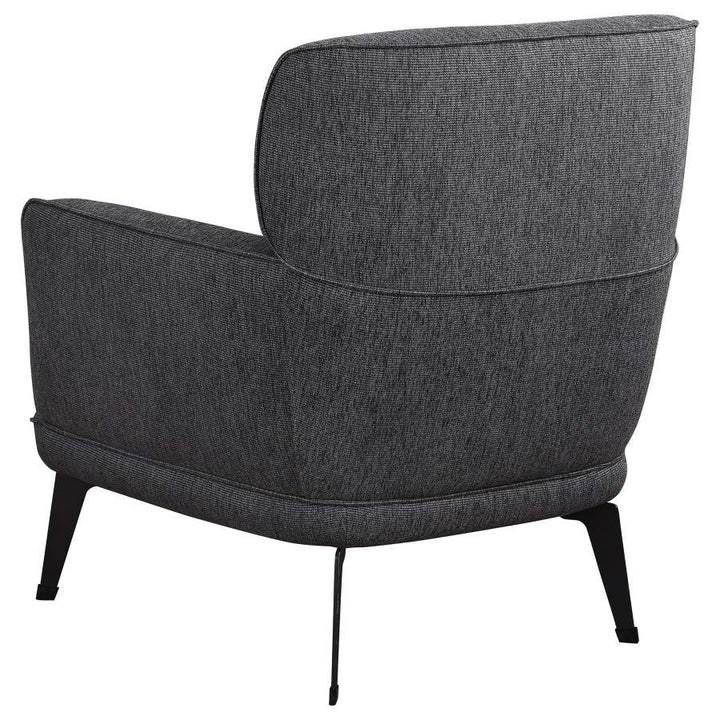 Andrea - Upholstered Crecent Arm Accent Chair - Gray Arm Chair modern furniture Contempo Furniture