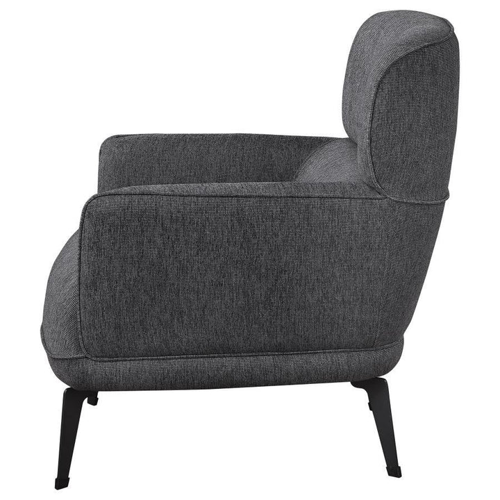 Andrea - Upholstered Crecent Arm Accent Chair - Gray Arm Chair modern furniture Contempo Furniture