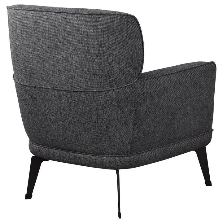 Andrea - Upholstered Crecent Arm Accent Chair - Gray Arm Chair modern furniture Contempo Furniture