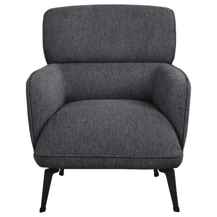 Andrea - Upholstered Crecent Arm Accent Chair - Gray Arm Chair modern furniture Contempo Furniture