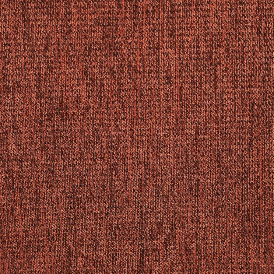 Andrea - Upholstered Crecent Arm Accent Chair - Orange Arm Chair modern furniture Contempo Furniture