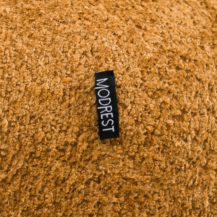 Andrew - Modern Orange Fabric Swivel Accent Chair