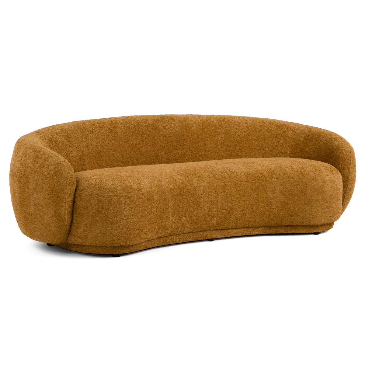 Andrew - Modern Orange Fabric Sofa