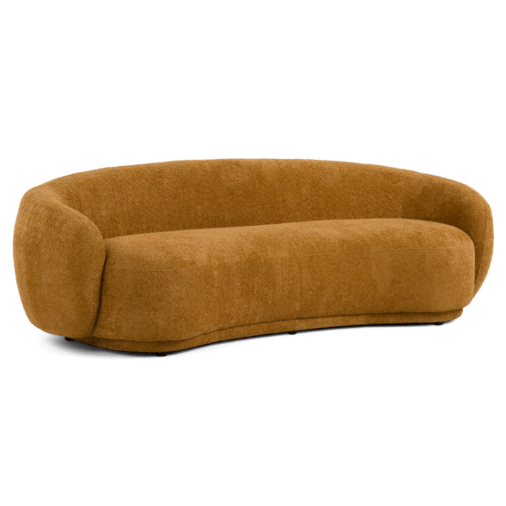 Andrew - Modern Orange Fabric Sofa Set