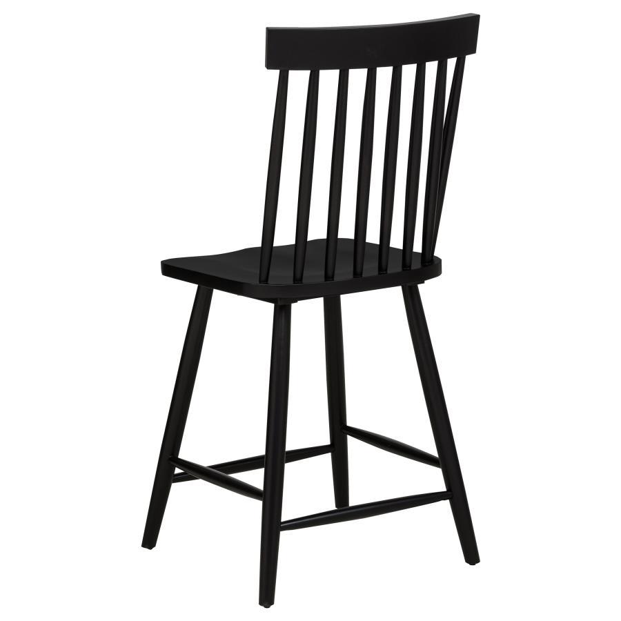 Andrews - Windsor Counter Height Dining Side Chair (Set of 2) - Black Chair Set modern furniture Contempo Furniture