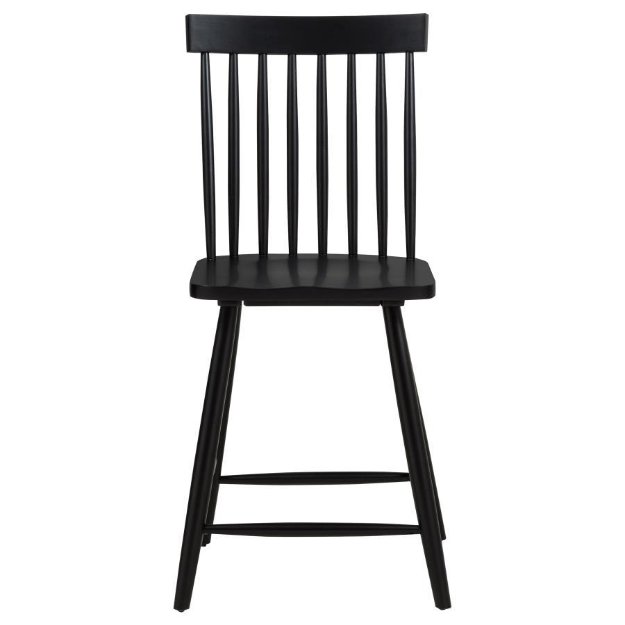 Andrews - Windsor Counter Height Dining Side Chair (Set of 2) - Black Chair Set modern furniture Contempo Furniture