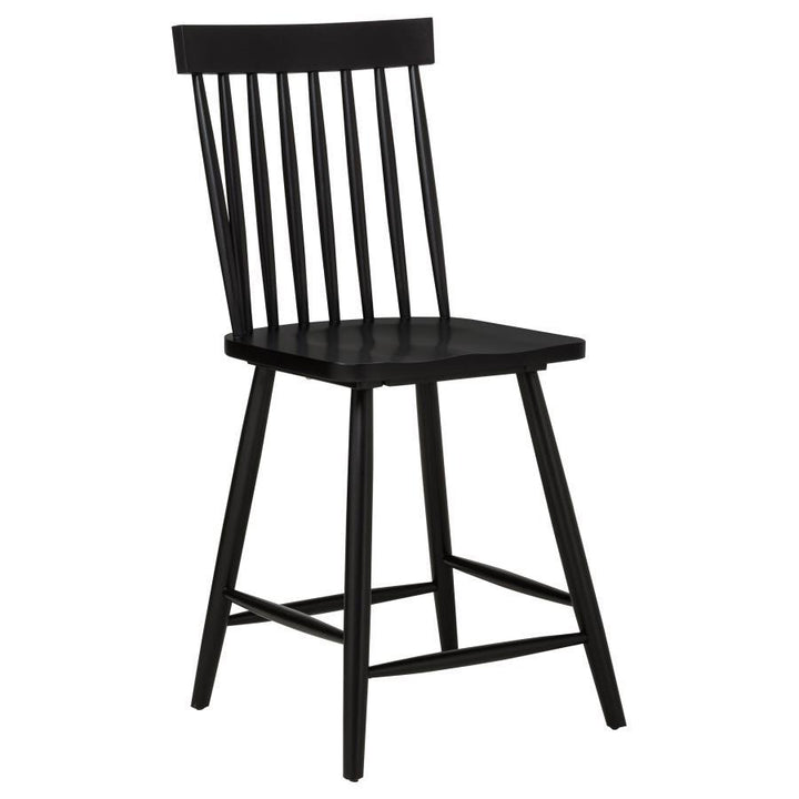 Andrews - Windsor Counter Height Dining Side Chair (Set of 2) - Black Chair Set modern furniture Contempo Furniture