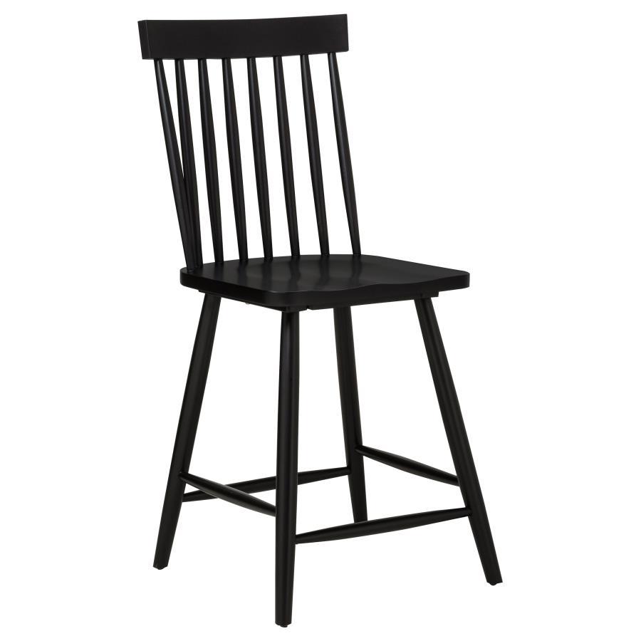 Andrews - Windsor Counter Height Dining Side Chair (Set of 2) - Black Chair Set modern furniture Contempo Furniture
