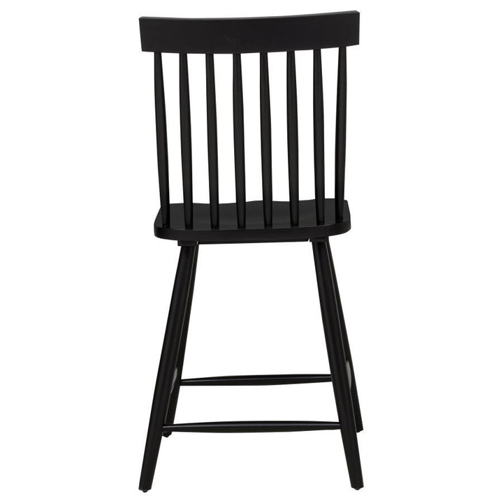 Andrews - Windsor Counter Height Dining Side Chair (Set of 2) - Black Chair Set modern furniture Contempo Furniture
