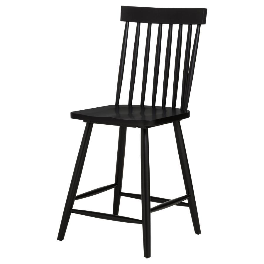 Andrews - Windsor Counter Height Dining Side Chair (Set of 2) - Black Chair Set modern furniture Contempo Furniture