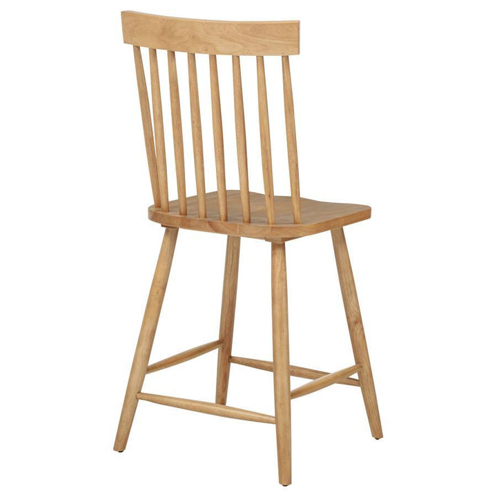 Andrews - Windsor Counter Height Dining Side Chair (Set of 2) - Light Ash Chair Set modern furniture Contempo Furniture