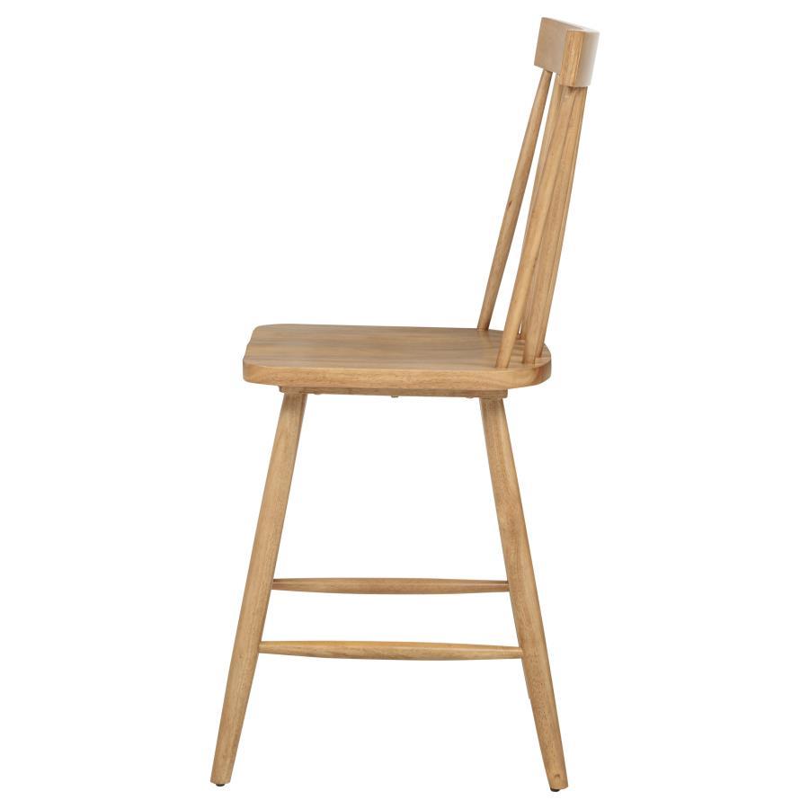 Andrews - Windsor Counter Height Dining Side Chair (Set of 2) - Light Ash Chair Set modern furniture Contempo Furniture