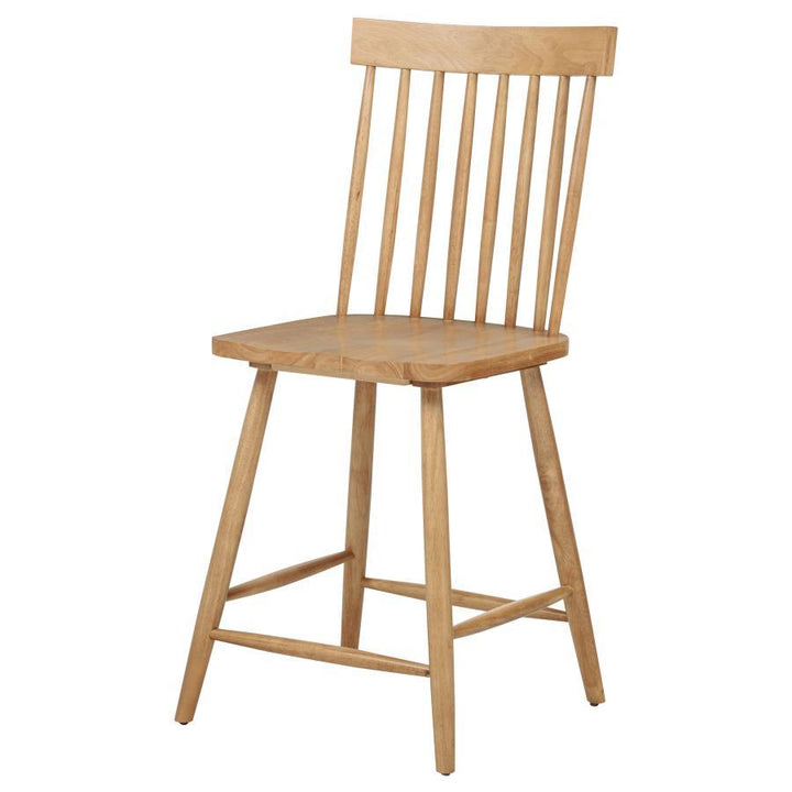 Andrews - Windsor Counter Height Dining Side Chair (Set of 2) - Light Ash Chair Set modern furniture Contempo Furniture