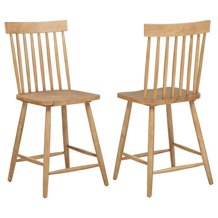 Andrews - Windsor Counter Height Dining Side Chair (Set of 2) - Light Ash Chair Set modern furniture Contempo Furniture