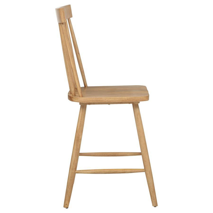Andrews - Windsor Counter Height Dining Side Chair (Set of 2) - Light Ash Chair Set modern furniture Contempo Furniture