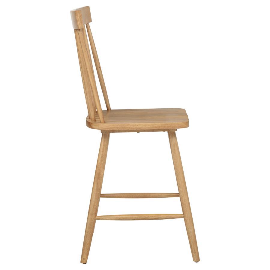 Andrews - Windsor Counter Height Dining Side Chair (Set of 2) - Light Ash Chair Set modern furniture Contempo Furniture
