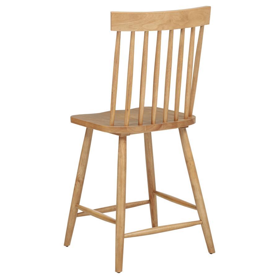 Andrews - Windsor Counter Height Dining Side Chair (Set of 2) - Light Ash Chair Set modern furniture Contempo Furniture