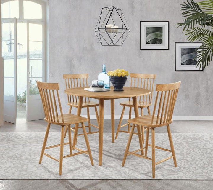 Andrews - Windsor Counter Height Dining Side Chair (Set of 2) - Light Ash Chair Set modern furniture Contempo Furniture