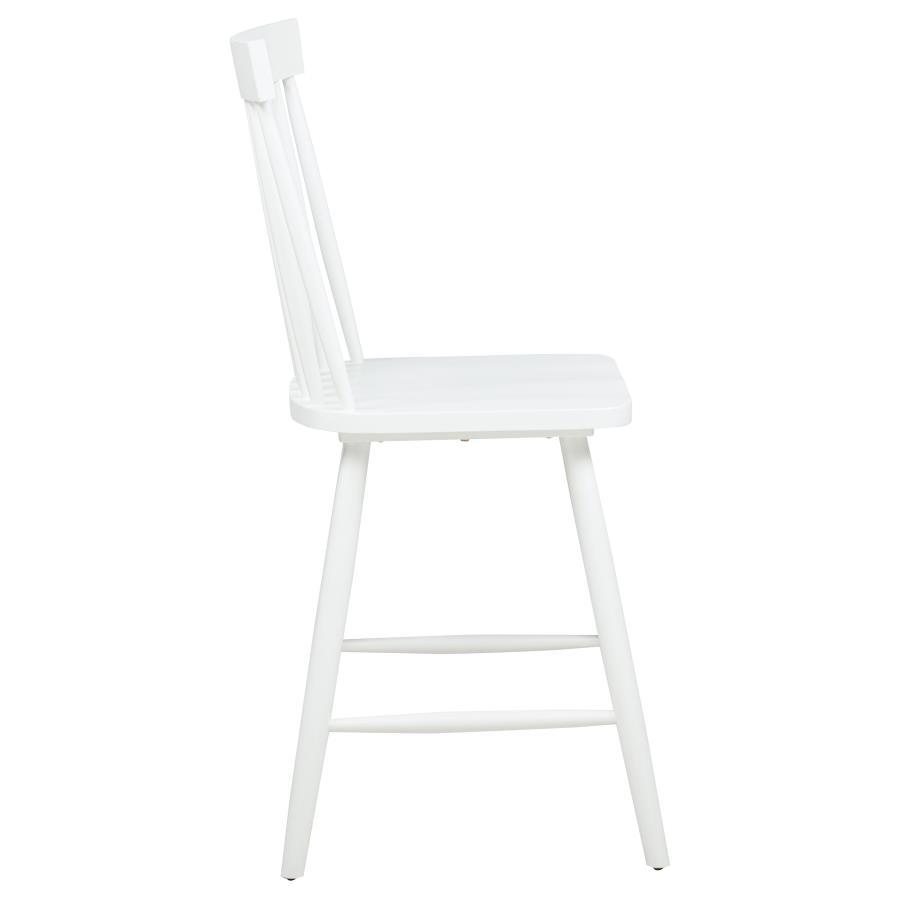 Andrews - Windsor Counter Height Dining Side Chair (Set of 2) - White Chair Set modern furniture Contempo Furniture