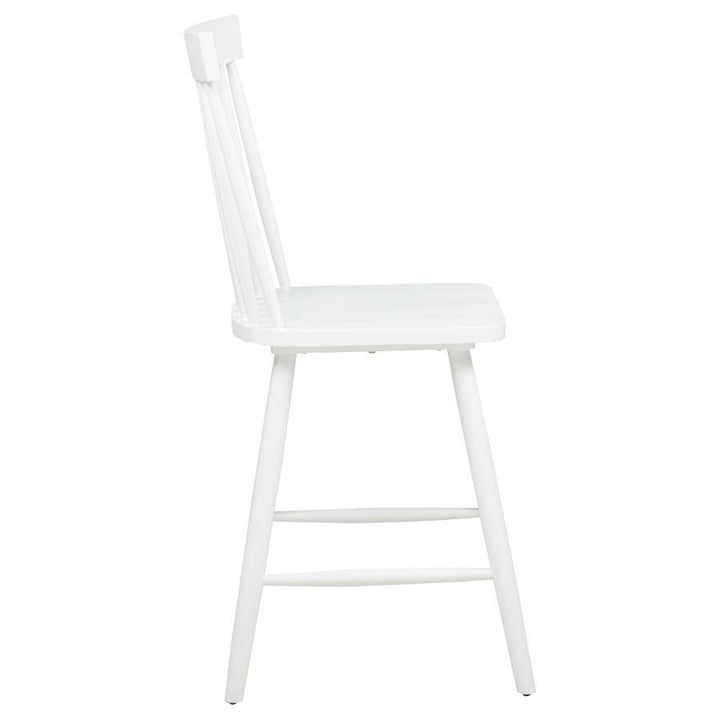 Andrews - Windsor Counter Height Dining Side Chair (Set of 2) - White Chair Set modern furniture Contempo Furniture