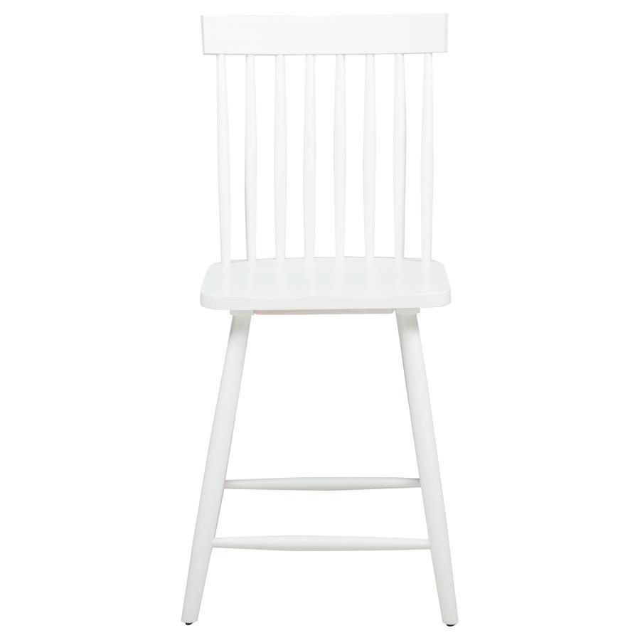 Andrews - Windsor Counter Height Dining Side Chair (Set of 2) - White Chair Set modern furniture Contempo Furniture