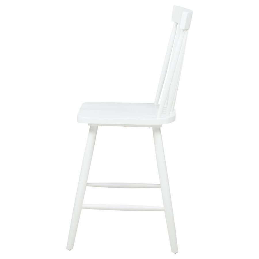 Andrews - Windsor Counter Height Dining Side Chair (Set of 2) - White Chair Set modern furniture Contempo Furniture