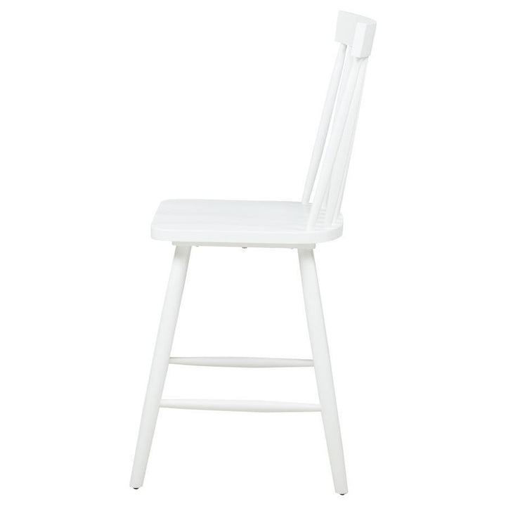 Andrews - Windsor Counter Height Dining Side Chair (Set of 2) - White Chair Set modern furniture Contempo Furniture