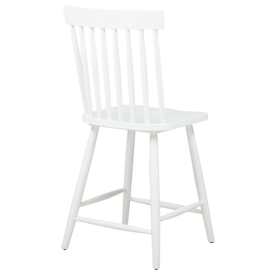 Andrews - Windsor Counter Height Dining Side Chair (Set of 2) - White Chair Set modern furniture Contempo Furniture