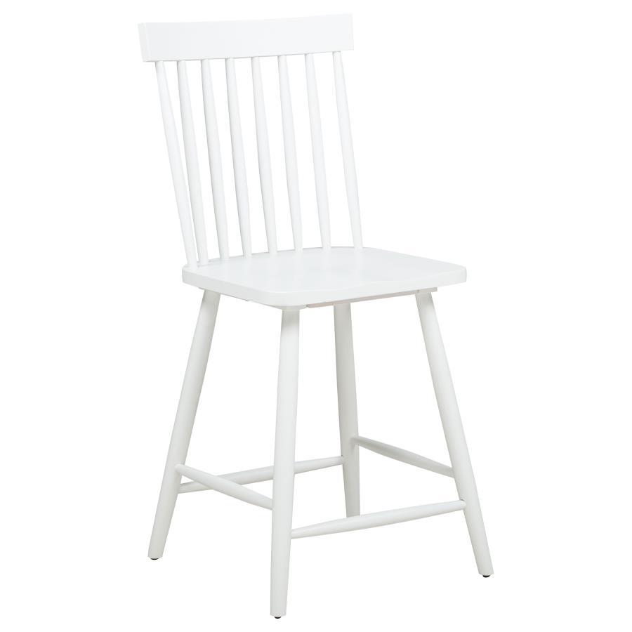 Andrews - Windsor Counter Height Dining Side Chair (Set of 2) - White Chair Set modern furniture Contempo Furniture