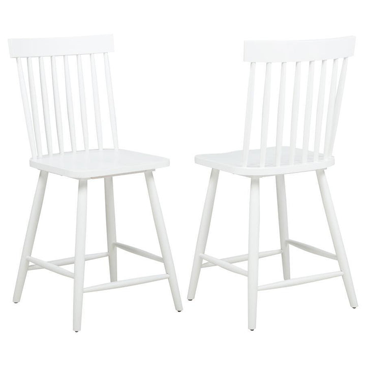 Andrews - Windsor Counter Height Dining Side Chair (Set of 2) - White Chair Set modern furniture Contempo Furniture