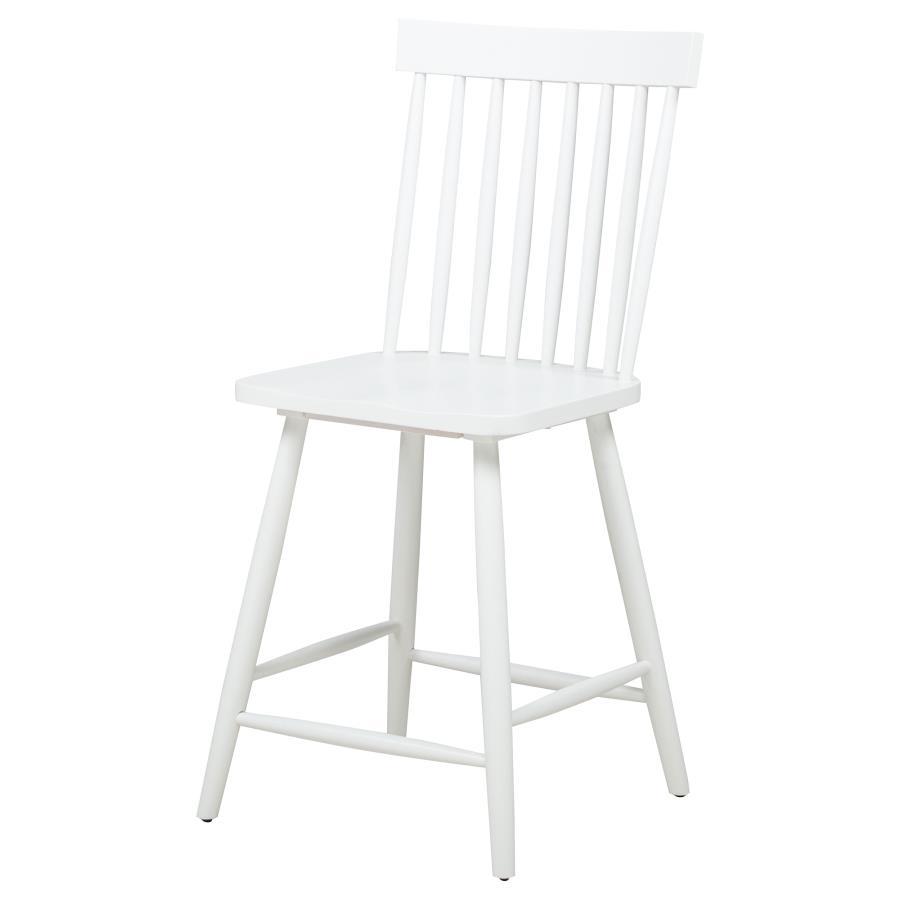 Andrews - Windsor Counter Height Dining Side Chair (Set of 2) - White Chair Set modern furniture Contempo Furniture