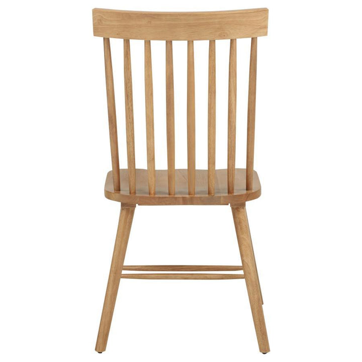 Andrews - Windsor Spindle Back Dining Side Chair (Set of 2) - Light Ash Chair Set modern furniture Contempo Furniture